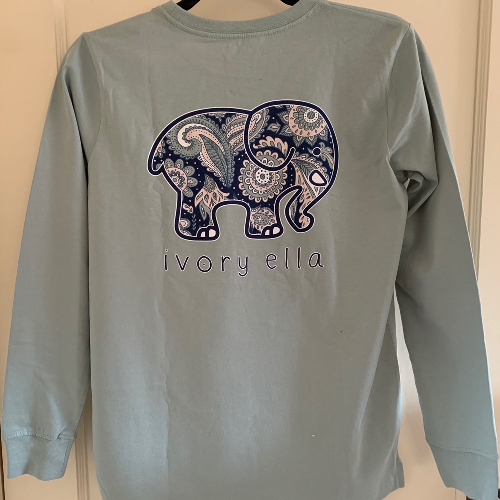Mint Green Ivory Ella Long Sleeve Tee